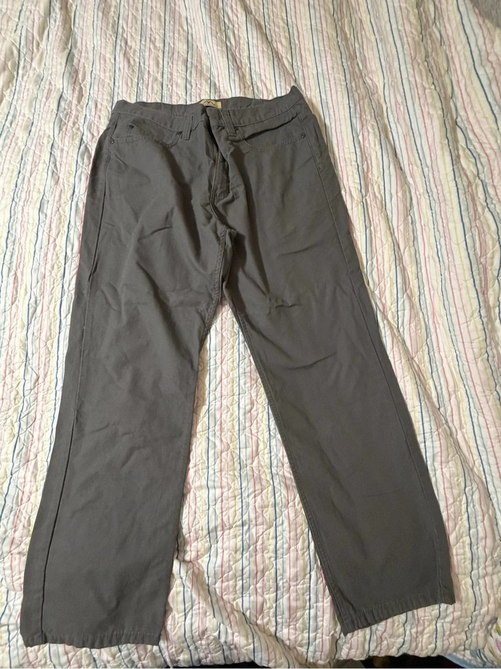 Men's Gray Casual Pants